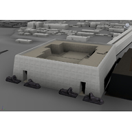 Khafre Valley Temple model: Site: Giza; View: Khafre Valley Temple (model)